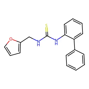 1-(Furan-2-ylmethyl)-3-(2-phenylphenyl)thiourea structure