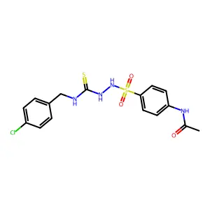 N-[4-[[(4-chlorophenyl)methylcarbamothioylamino]sulfamoyl]phenyl]acetamide structure