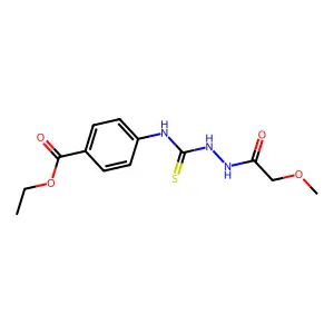 Ethyl 4-[[(2-methoxyacetyl)amino]carbamothioylamino]benzoate structure
