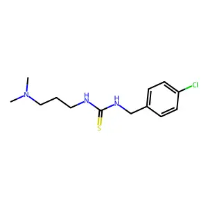 1-[(4-Chlorophenyl)methyl]-3-[3-(dimethylamino)propyl]thiourea structure