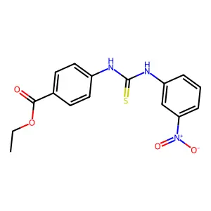 Ethyl 4-{[(3-nitrophenyl)carbamothioyl]amino}benzoate structure
