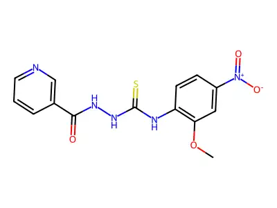 1-(2-Methoxy-4-nitrophenyl)-3-(pyridine-3-carbonylamino)thiourea structure