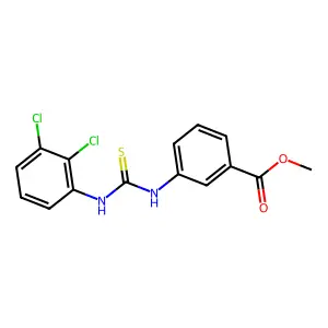 Methyl 3-{[(2,3-dichlorophenyl)carbamothioyl]amino}benzoate structure