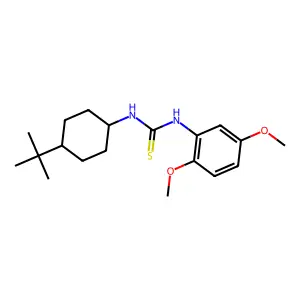 1-(4-Tert-butylcyclohexyl)-3-(2,5-dimethoxyphenyl)thiourea structure