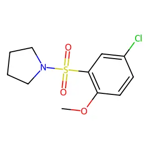 1-(5-Chloro-2-methoxyphenyl)sulfonylpyrrolidine structure
