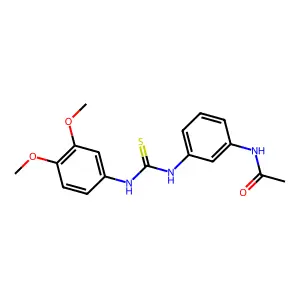 N-[3-[(3,4-dimethoxyphenyl)carbamothioylamino]phenyl]acetamide structure