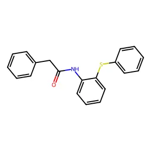 2-phenyl-N-(2-phenylsulfanylphenyl)acetamide structure