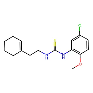 1-(5-Chloro-2-methoxyphenyl)-3-[2-(cyclohexen-1-yl)ethyl]thiourea structure