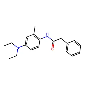 N-[4-(diethylamino)-2-methylphenyl]-2-phenylacetamide structure