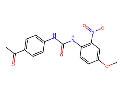 1-(4-Acetylphenyl)-3-(4-methoxy-2-nitrophenyl)urea structure
