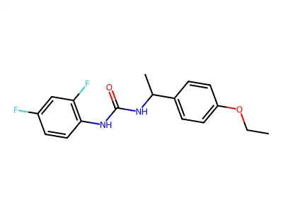 1-(2,4-Difluorophenyl)-3-[1-(4-ethoxyphenyl)ethyl]urea structure