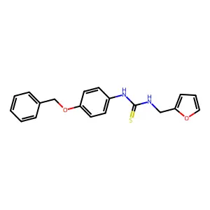 1-(Furan-2-ylmethyl)-3-(4-phenylmethoxyphenyl)thiourea structure