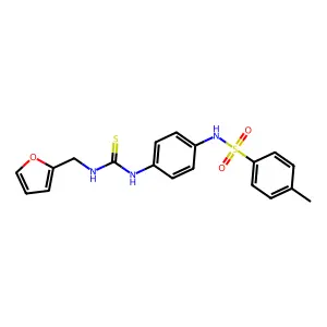 1-(Furan-2-ylmethyl)-3-[4-[(4-methylphenyl)sulfonylamino]phenyl]thiourea structure
