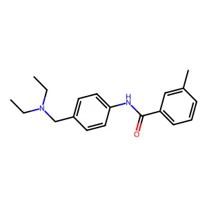 N-[4-(diethylaminomethyl)phenyl]-3-methylbenzamide structure