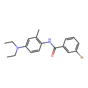 3-bromo-N-[4-(diethylamino)-2-methylphenyl]benzamide structure