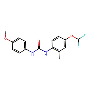 1-[4-(Difluoromethoxy)-2-methylphenyl]-3-(4-methoxyphenyl)urea structure