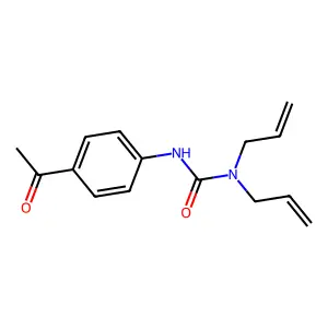 3-(4-Acetylphenyl)-1,1-bis(prop-2-enyl)urea structure