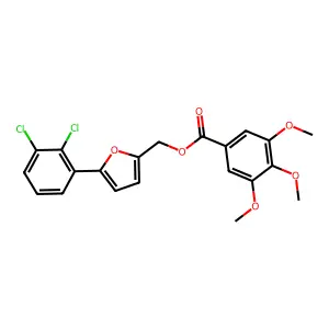 [5-(2,3-Dichlorophenyl)furan-2-yl]methyl 3,4,5-trimethoxybenzoate structure