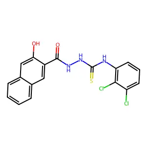 1-(2,3-Dichlorophenyl)-3-[(3-hydroxynaphthalene-2-carbonyl)amino]thiourea structure