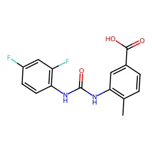 3-{[(2,4-Difluorophenyl)carbamoyl]amino}-4-methylbenzoic acid structure