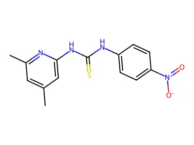 1-(4,6-Dimethylpyridin-2-yl)-3-(4-nitrophenyl)thiourea structure