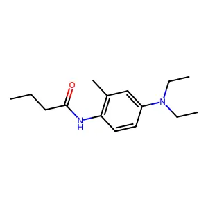 N-[4-(diethylamino)-2-methylphenyl]butanamide structure