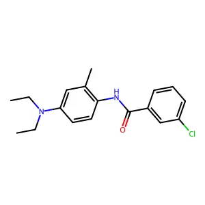 3-chloro-N-[4-(diethylamino)-2-methylphenyl]benzamide structure