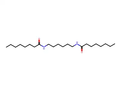 Octanamide, N,N'-1,6-hexanediylbis- structure