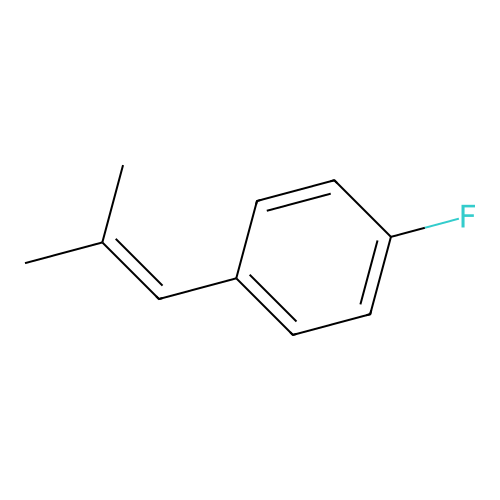 Benzene, 1-fluoro-4-(2-methyl-1-propen-1-yl)- structure