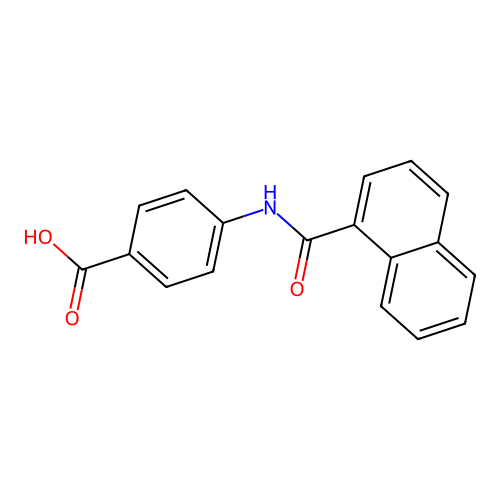 4-[(1-Naphthalenylcarbonyl)amino]benzoic acid structure