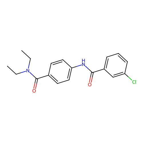 3-chloro-N-[4-(diethylcarbamoyl)phenyl]benzamide structure