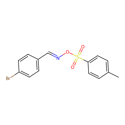 [(E)-(4-bromophenyl)methylideneamino] 4-methylbenzenesulfonate structure