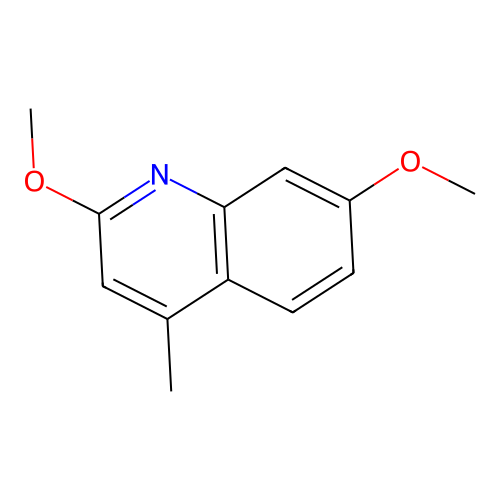 2,7-Dimethoxy-4-methylquinoline structure