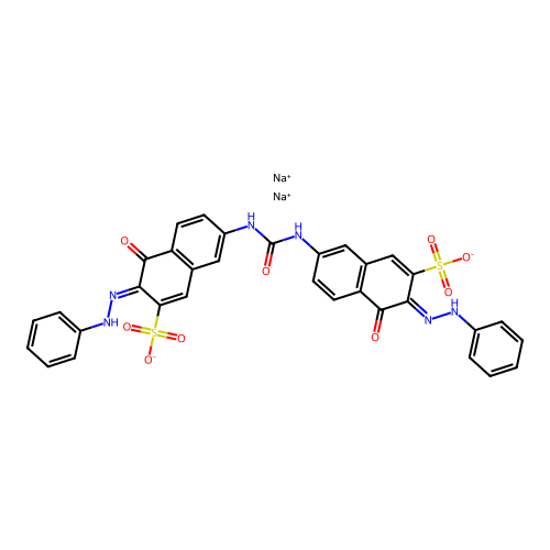 Pontamine  Fast Scarlet 4BS structure