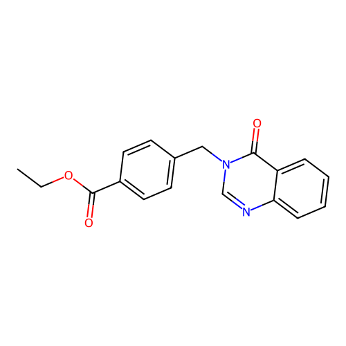 ethyl 4-[(4-oxo-3(4H)-quinazolinyl)methyl]benzoate structure