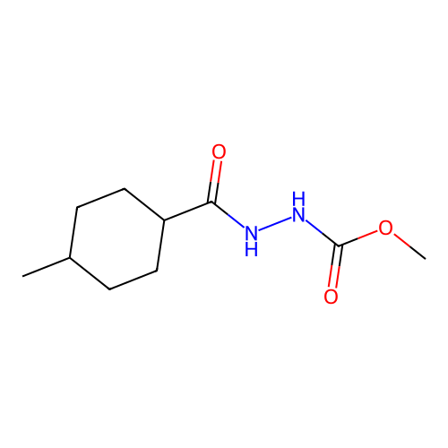 Methyl 2-[(4-methylcyclohexyl)carbonyl]hydrazinecarboxylate structure