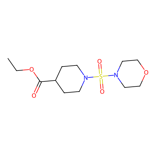 1-(Morpholine-4-sulfonyl)-piperidine-4-carboxylic acid ethyl ester structure