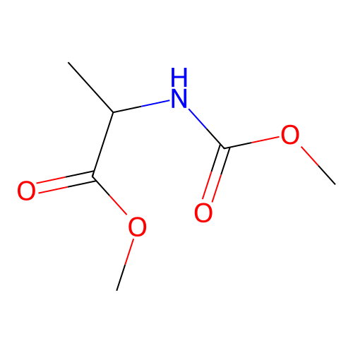 l-Alanine, N-methoxycarbonyl-, methyl ester structure