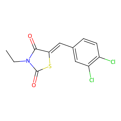2,4-Thiazolidinedione,5-[(3,4-dichlorophenyl)methylene]-3-ethyl- structure