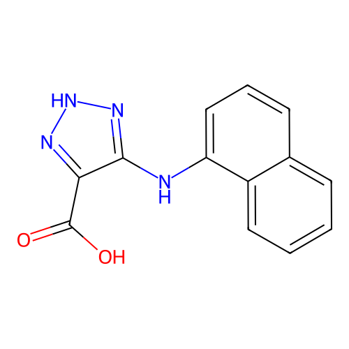 1H-1,2,3-Triazole-4-carboxylic acid, 5-(1-naphthalenylamino)- structure