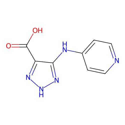 1H-1,2,3-Triazole-4-carboxylic acid, 5-(4-pyridinylamino)- structure