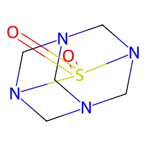 2-硫杂-1,3,5,7-四氮杂金刚烷2,2-二氧化物 structure
