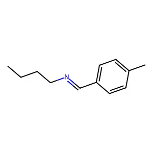 (p-Methylbenzylidene)-butyl-amine structure