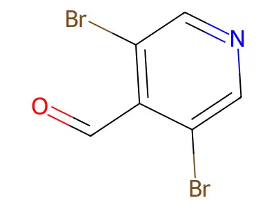 3,5-Dibromo-4-pyridinecarboxaldehyde structure