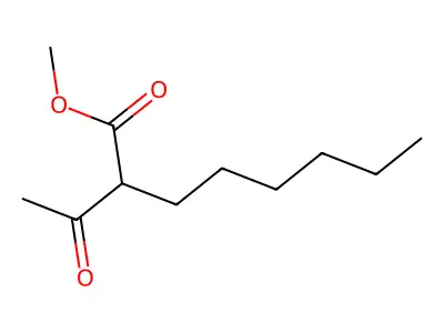 Methyl 2-acetyloctanoate structure