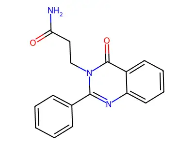 3(4H)-Quinazolinepropanamide, 4-oxo-2-phenyl- structure