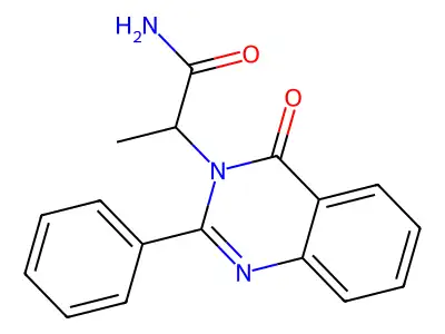 3(4H)-Quinazolineacetamide, alpha-methyl-4-oxo-2-phenyl- structure