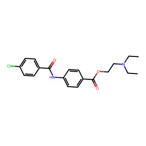 2-(Diethylamino)ethyl 4-(4-chlorobenzamido)benzoate structure
