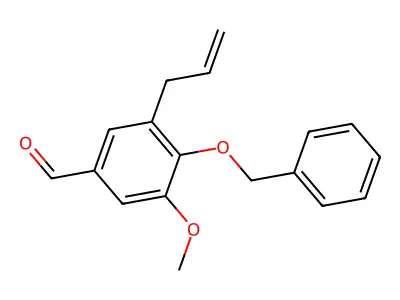 4-(Benzyloxy)-3-methoxy-5-(prop-2-en-1-yl)benzaldehyde structure