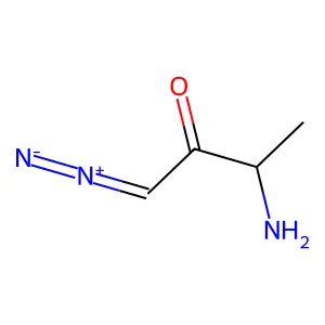 2-Butanone, 3-amino-1-diazo- structure